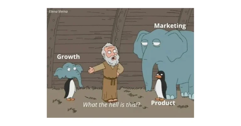 Growth vs marketing vs product meme